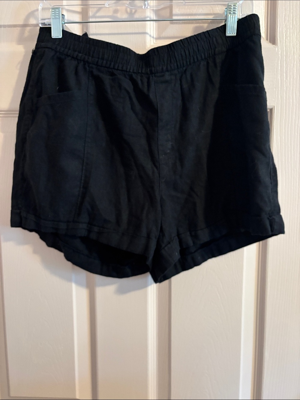 Old Navy Black High-Waist Elastic Shorts